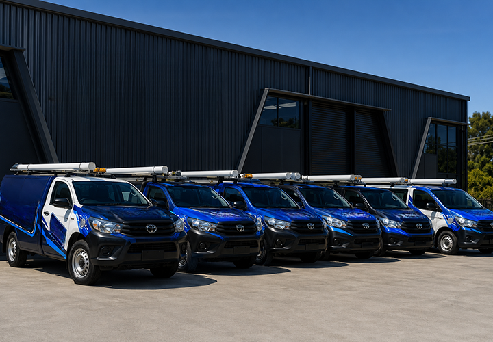 Fleet of Killara Blocked Drains plumbing vans