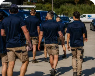 Plumbers loading up before a Killara job